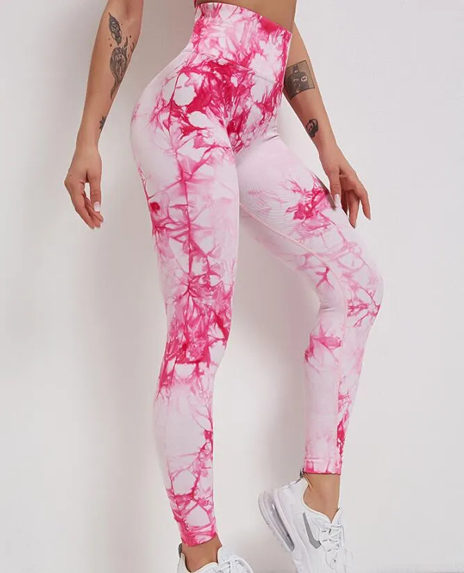 011 New Print Seamless Fitness Bra & Push Up Leggings