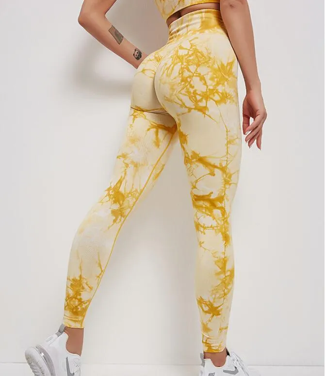 011 New Print Seamless Fitness Bra & Push Up Leggings