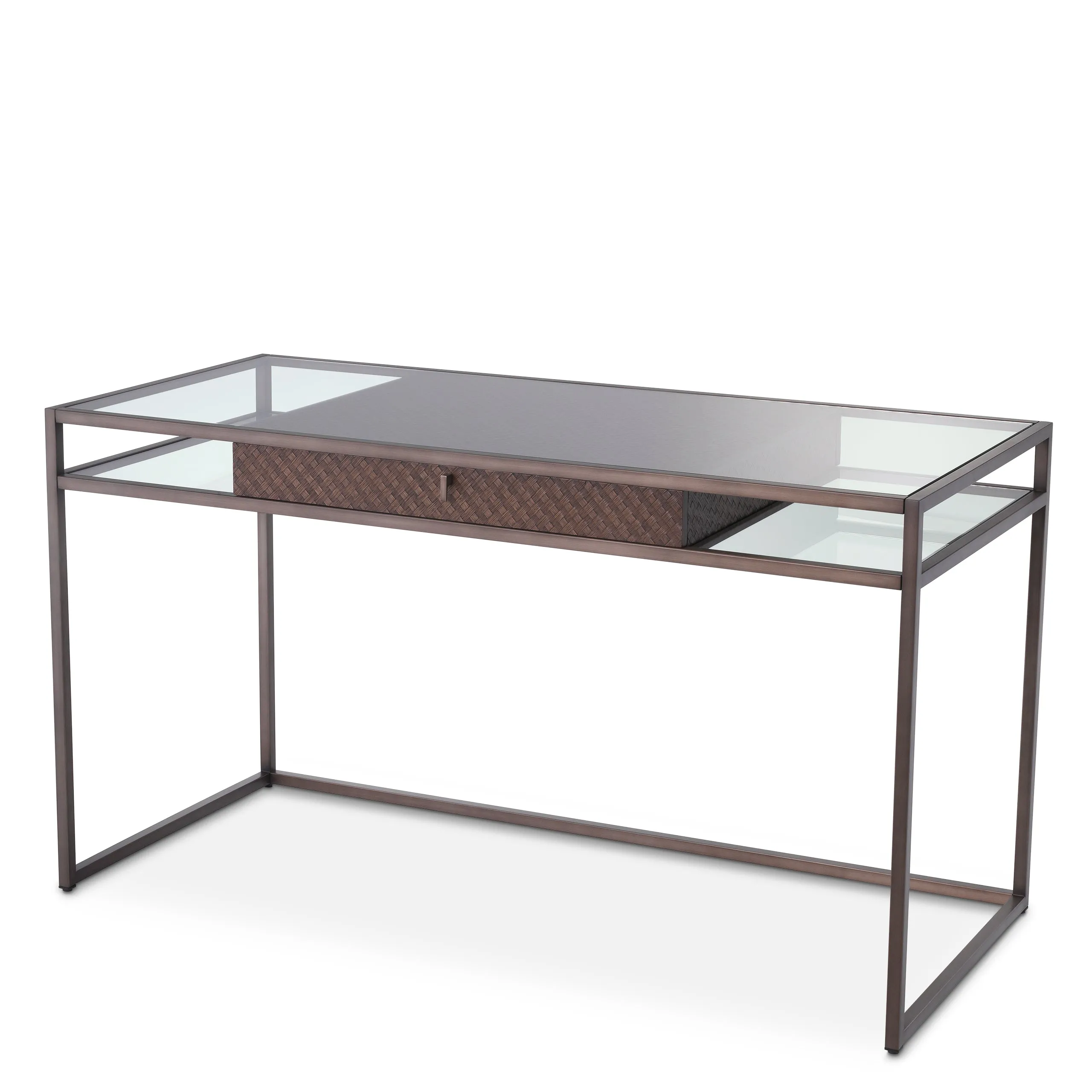 113398 - Desk Napa Valley woven oak veneer