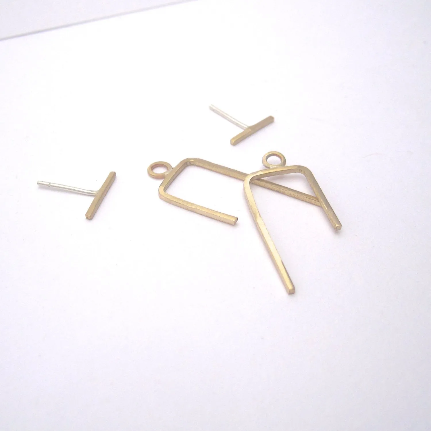 11mm Bar Ear Jacket Earrings: Stylish, Modern, Lightweight, and Versatile 0144