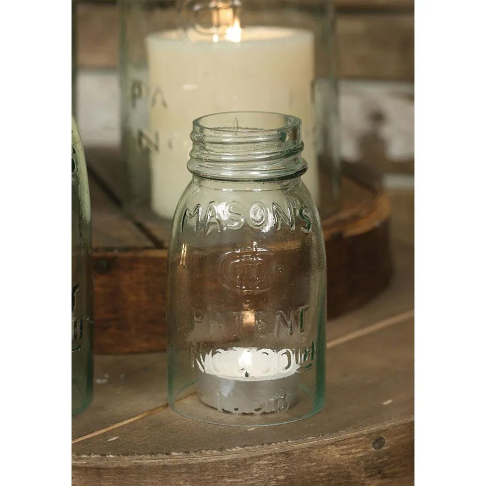 1/4 pint Mason Jar Chimney for That Cozy Farmhouse Vibe