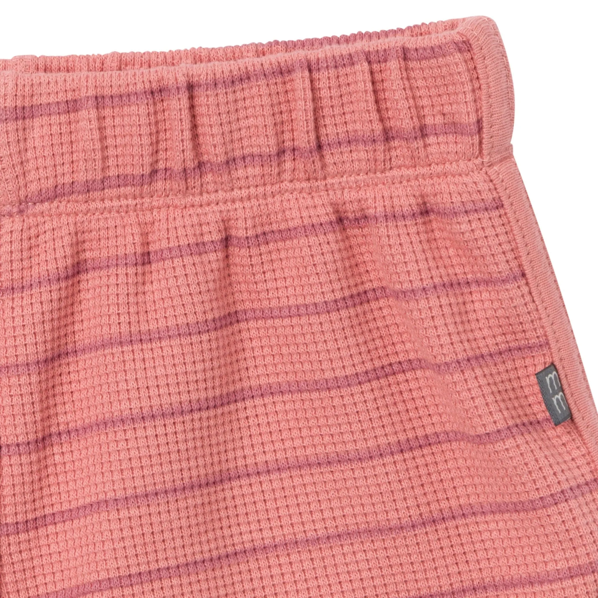 4-Piece Infant & Toddler Girls Rose Stripe Drop Shoulder Tops and Shorts Set