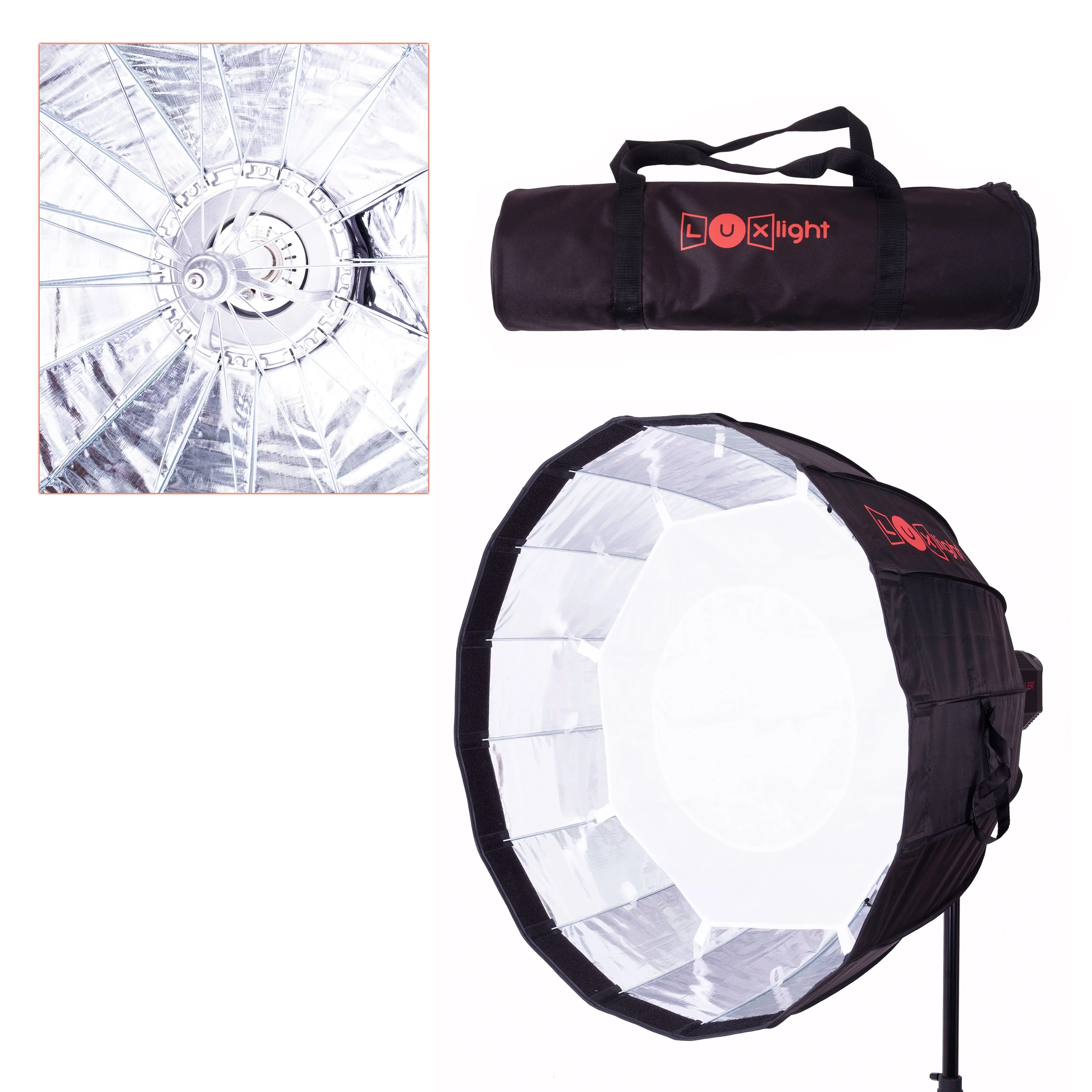 70cm Easy Folding Assembly Parabolic Softbox - Elinchrom Mount