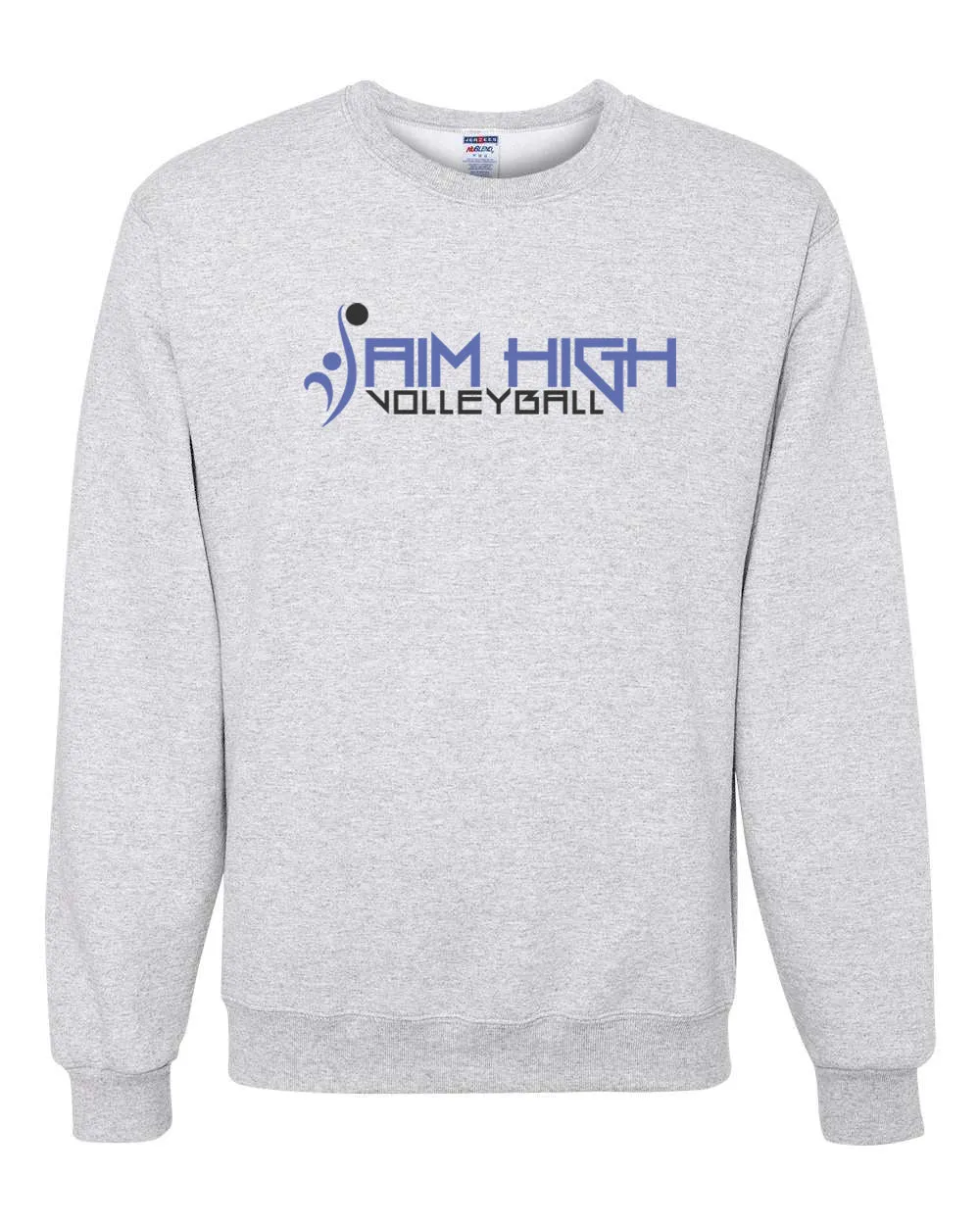 AIM HIGH VOLLEYBALL Jerzees Crew Neck Ash Grey