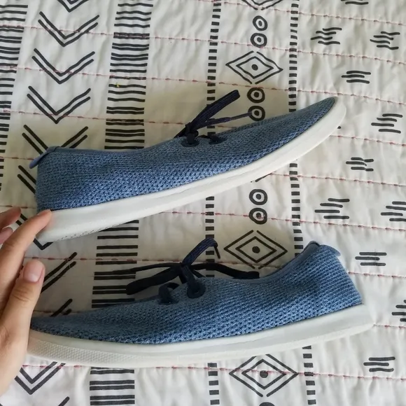 Allbirds Tree Skippers Blue Wool Sneakers Shoes Men 13