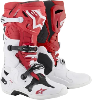 ALPINESTARS(MX) Tech 10 Boots - Red/White/Black