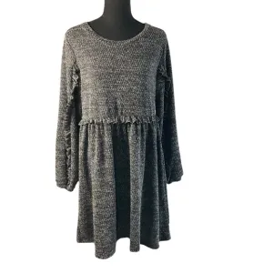 Anthropologie RO   DE Stella Long Sleeve Ruffled Sweater Knit Dress Size Medium