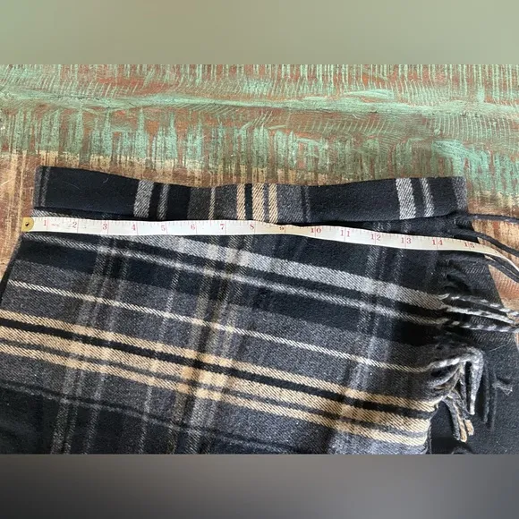 ANTONTO MELANI Plaid Skirt with Fringe