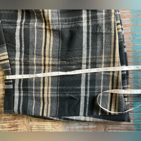 ANTONTO MELANI Plaid Skirt with Fringe