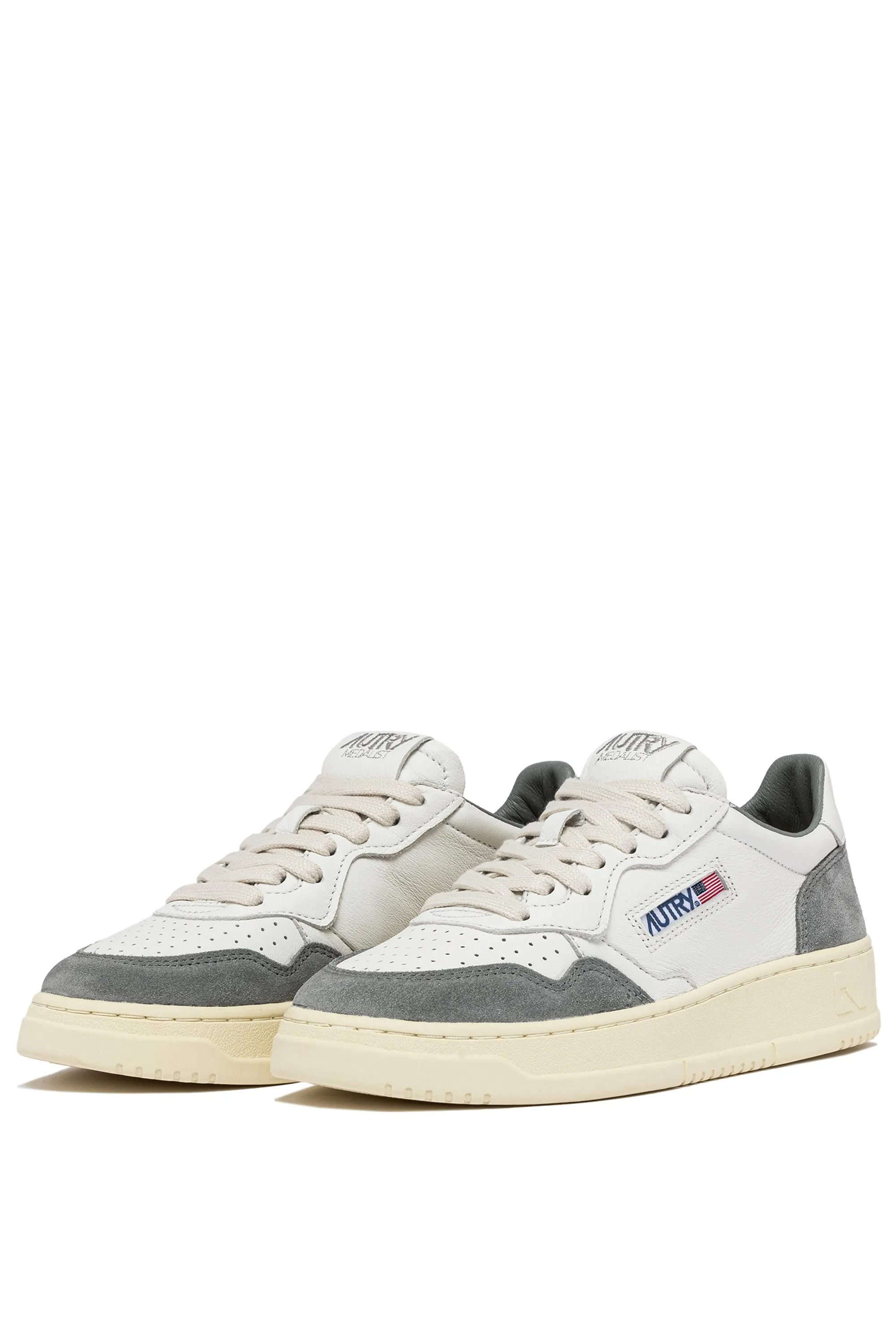 Autry Sneakers Medalist Low Wom Goat Suede Grigio Donna