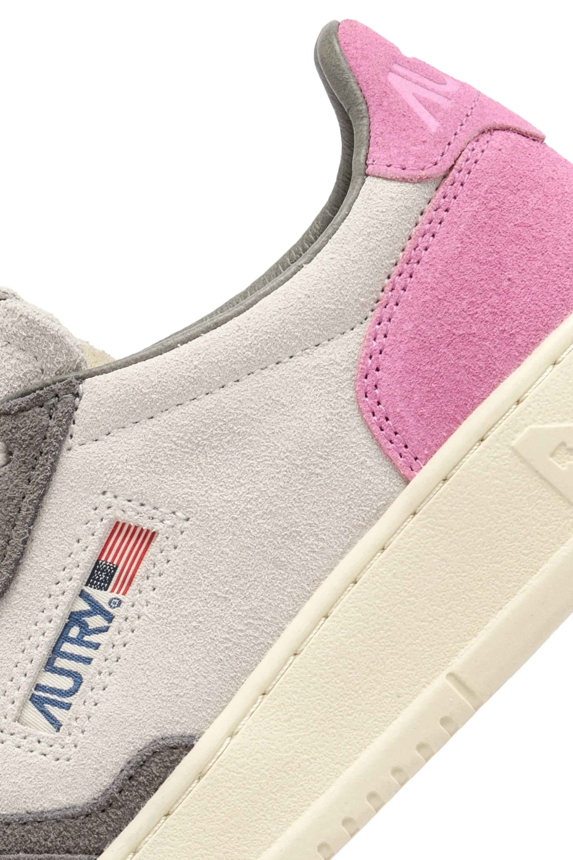 Autry Sneakers Medalist Low Wom Tric Suede Rosa Donna