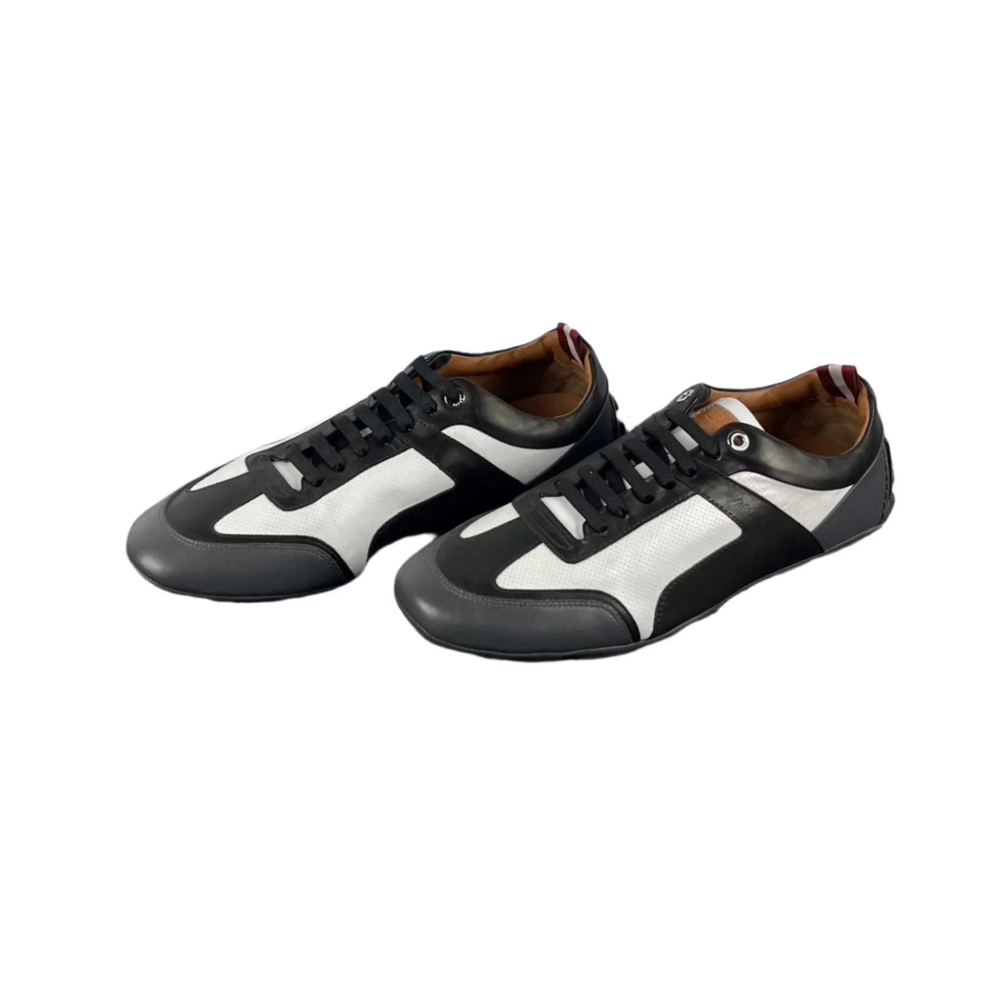 Bally Mens Huck White Leather Sneakers