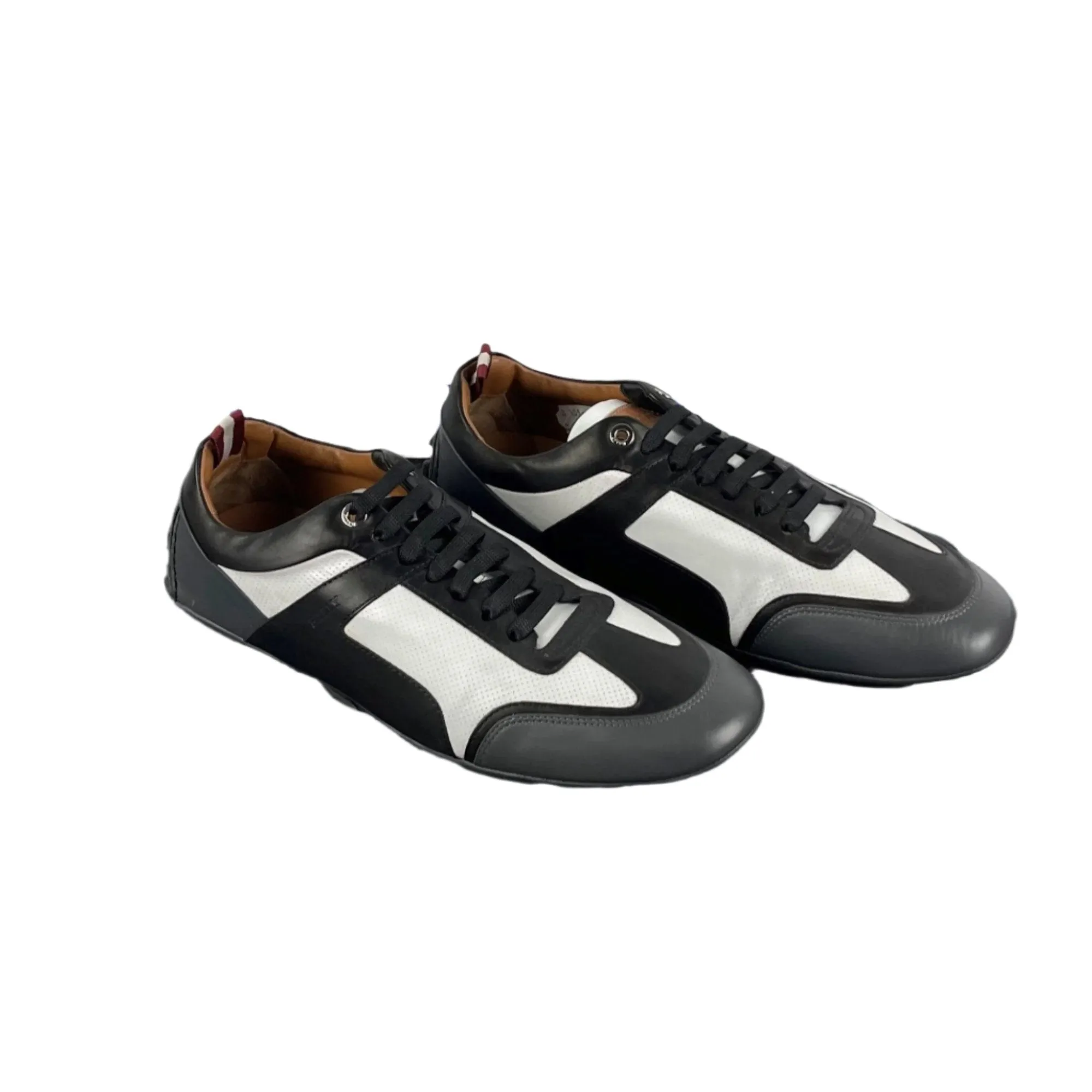 Bally Mens Huck White Leather Sneakers
