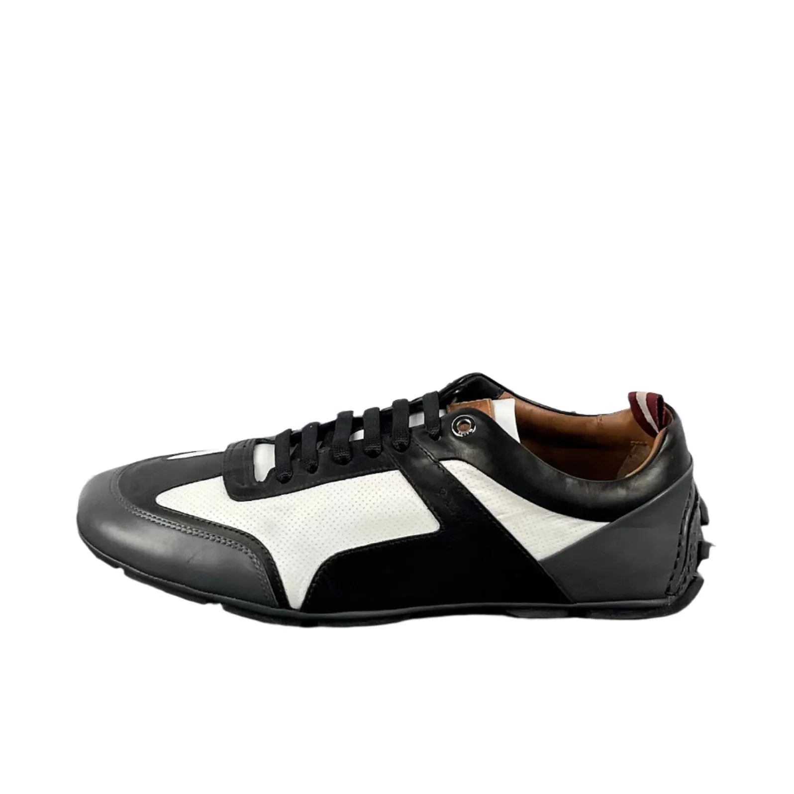 Bally Mens Huck White Leather Sneakers
