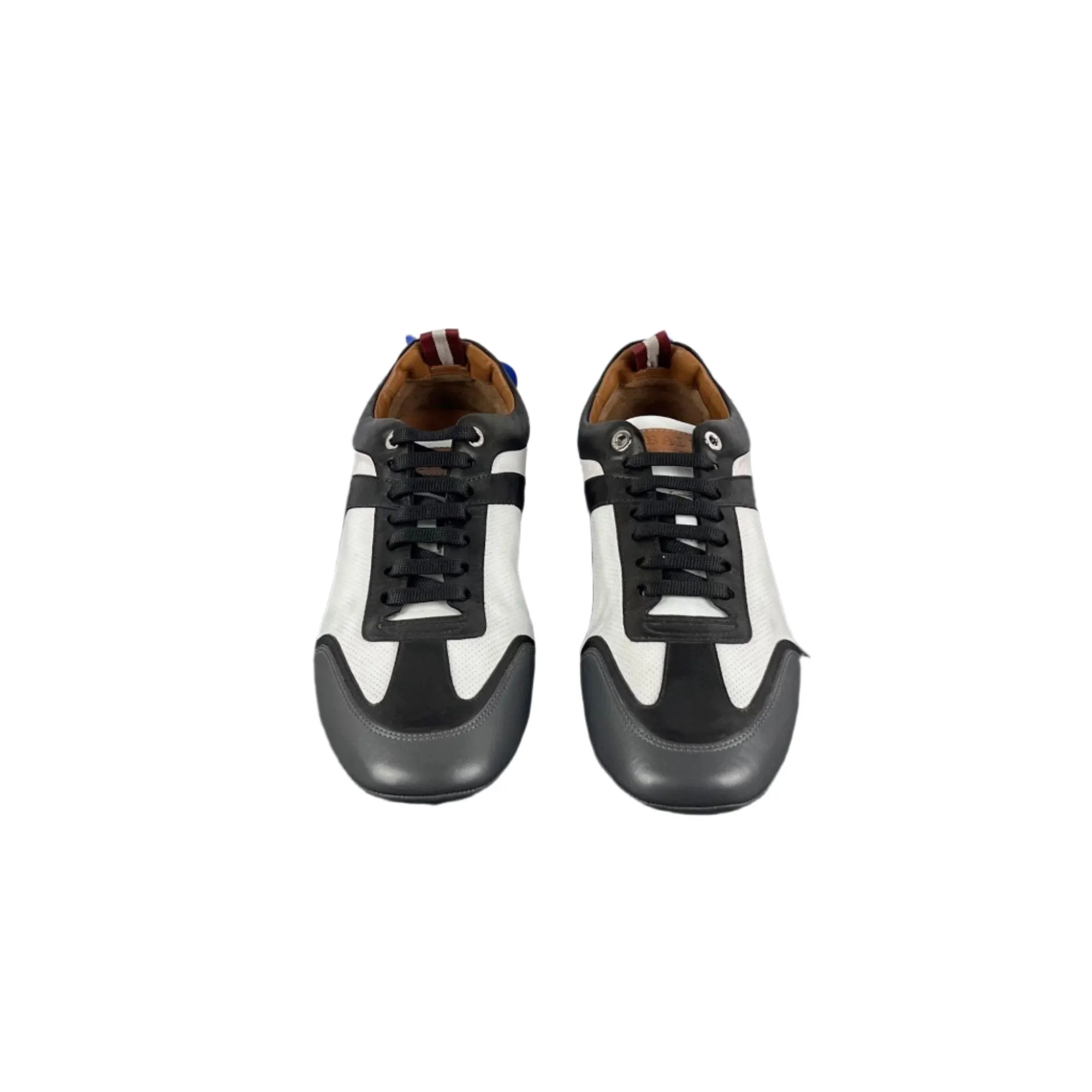 Bally Mens Huck White Leather Sneakers