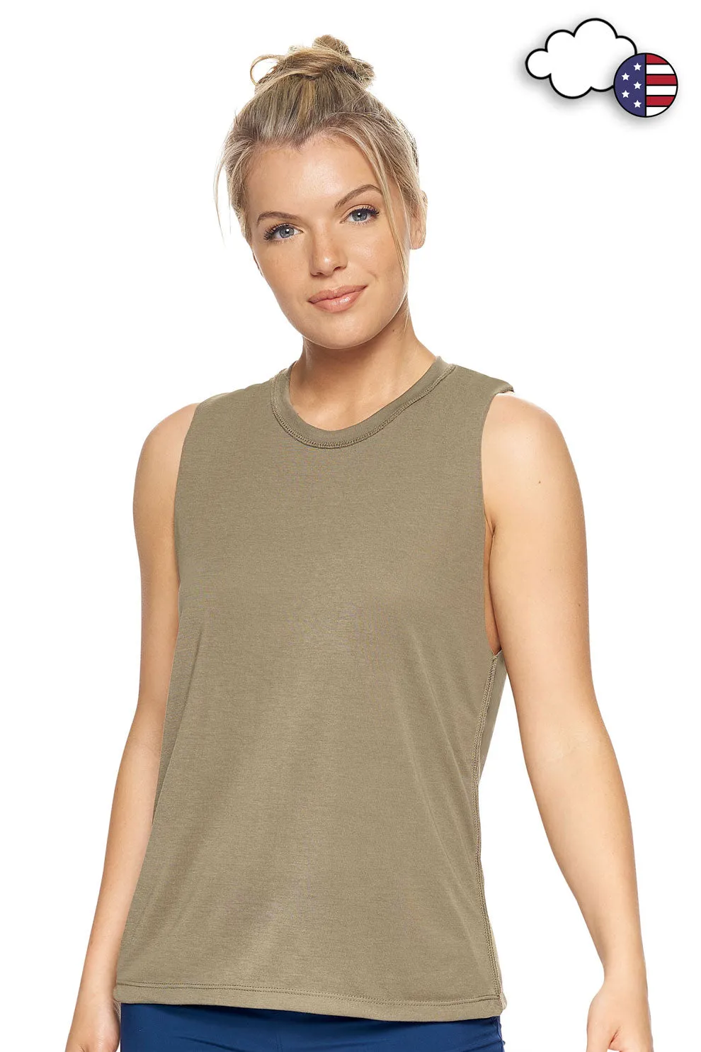 BE220 Siro™ Raw Edge Muscle Tank