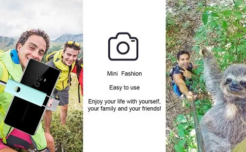 Best Bluetooth Selfie Stick for iPhone X/8/8Plus/7/7Plus/6/6Plus/6s/6s Plus/5S, Galaxy S5/S6/S7/S8, Google, Huawei ect(Blue)
