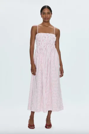 Bianca Dress-Ruby Stripe
