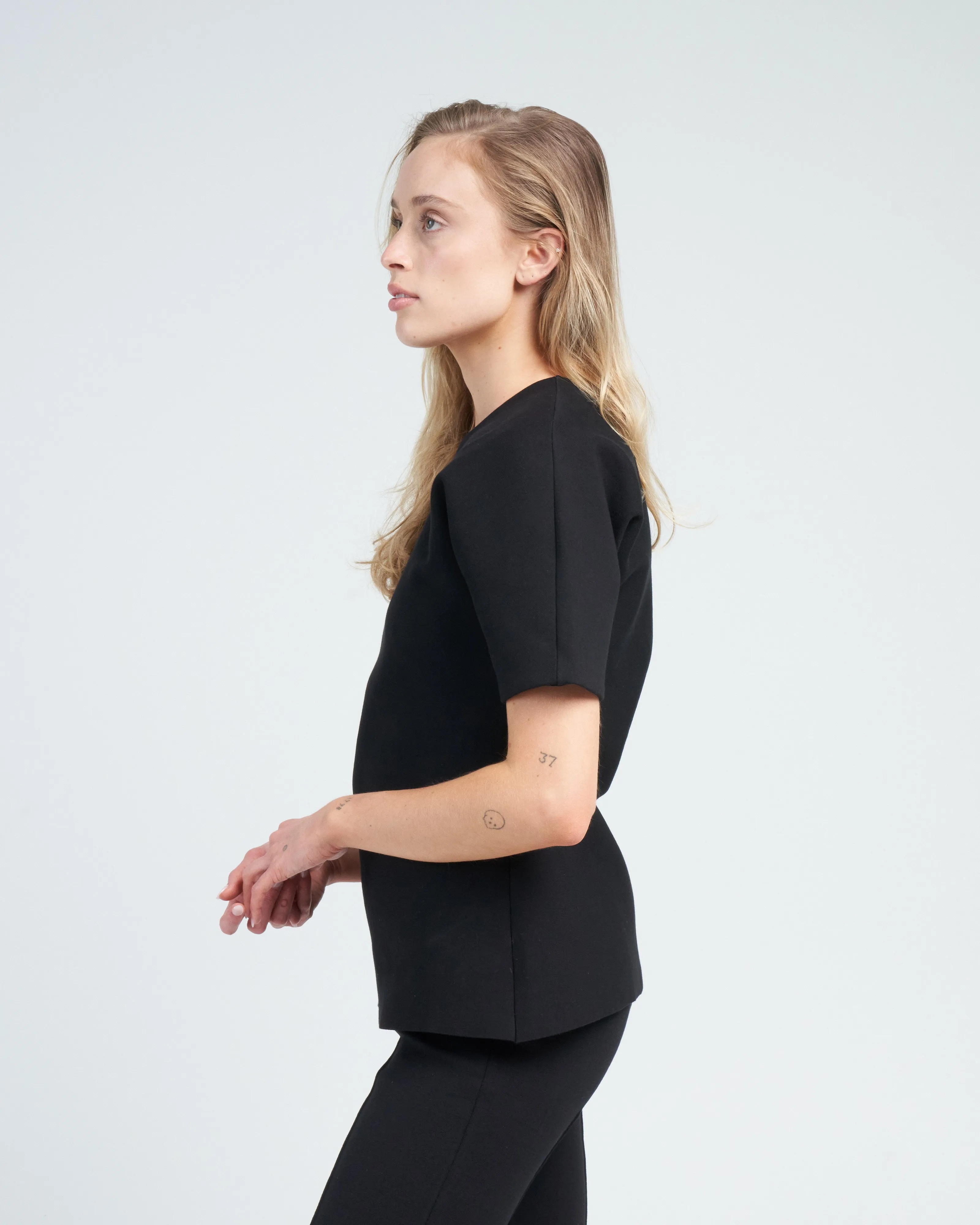 bianca top - black