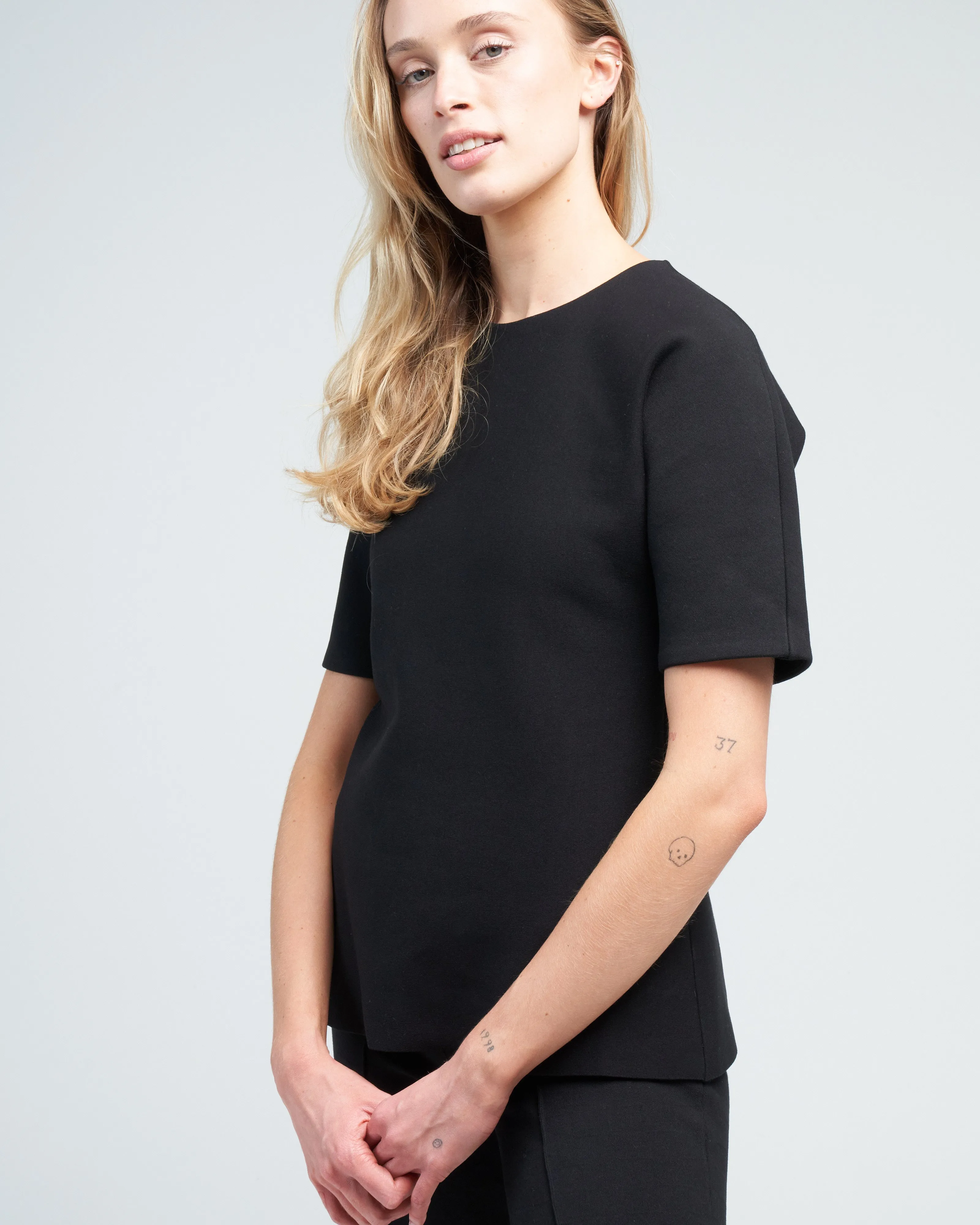 bianca top - black