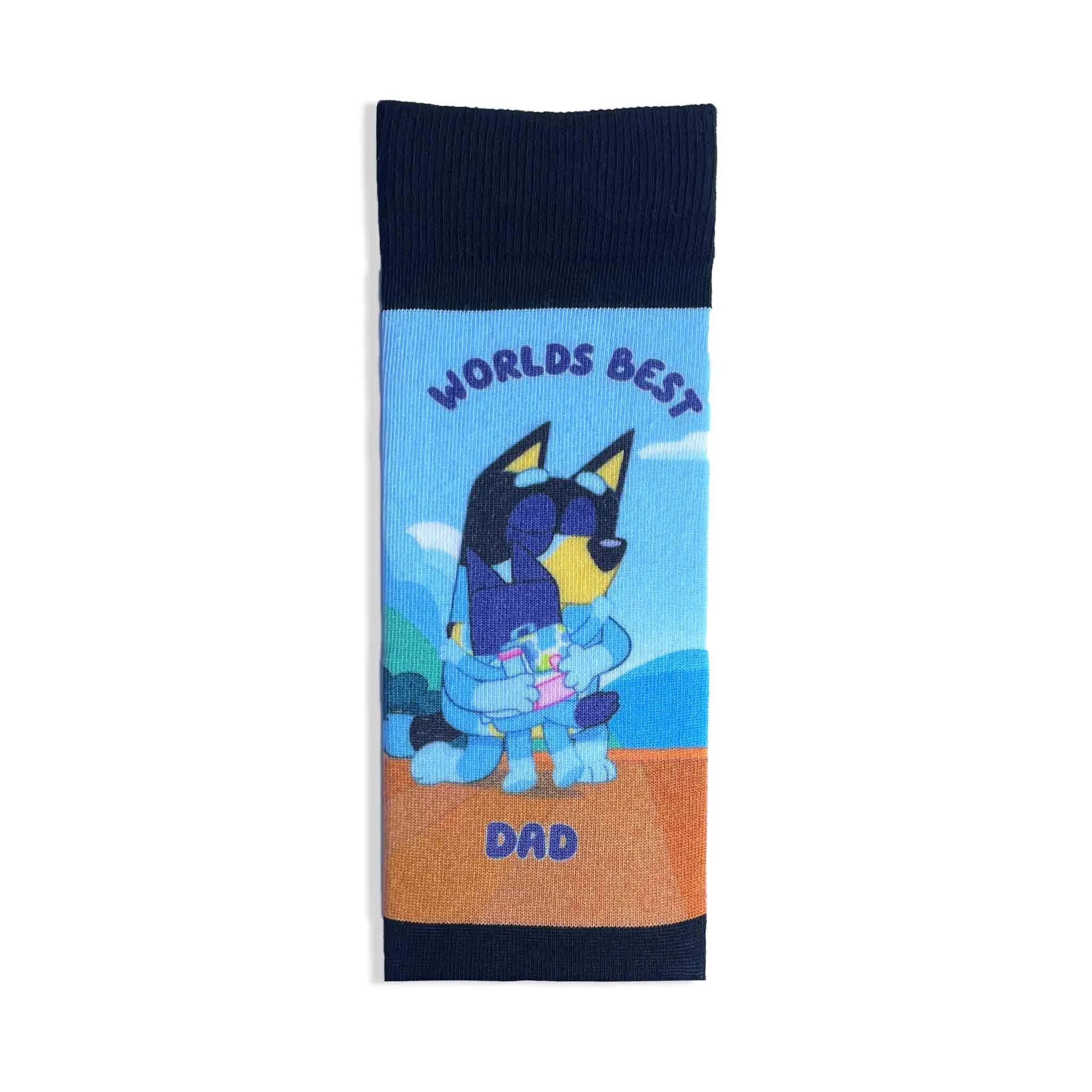 Bluey 'World's Best Dad' Adult Printed Socks