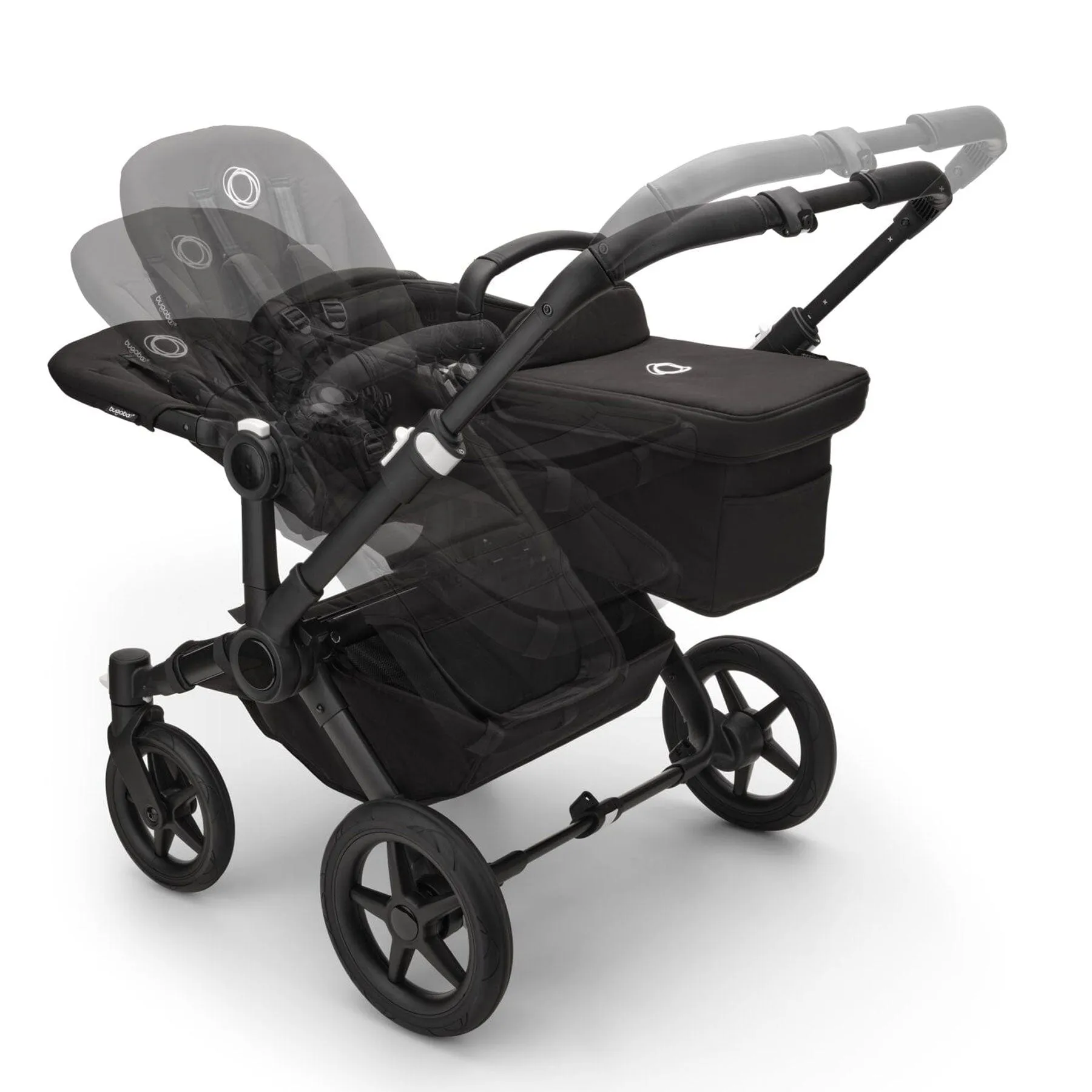 Bugaboo Donkey 5 Duo Complete Pushchair - Black/Midnight Black