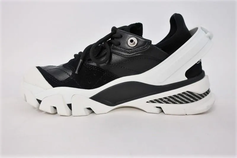 Calvin Klein 205W39NYC Carla Sneakers Black & White Suede & Leather Size 7