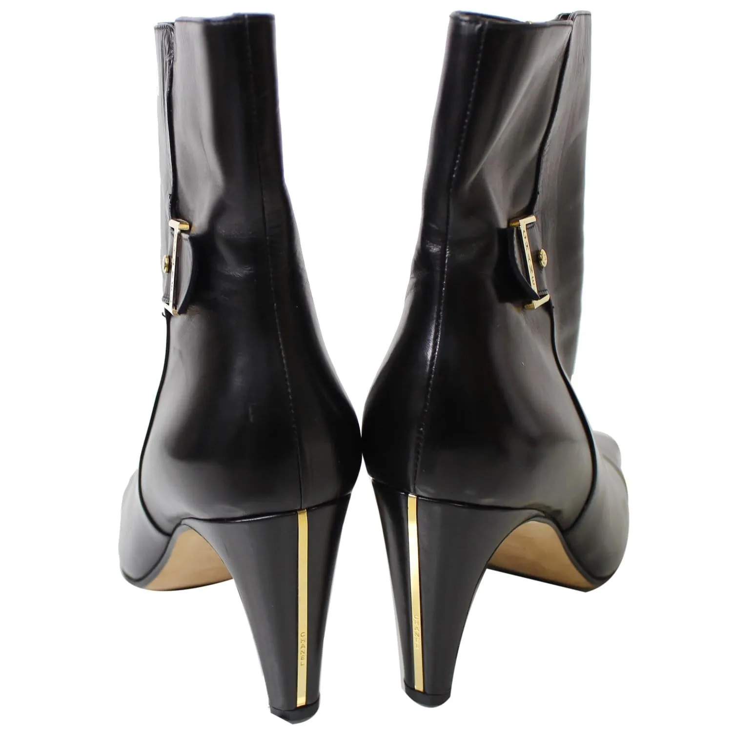 CHANEL Ankle Leather Zip Boots Black US 9.5 - 20% OFF