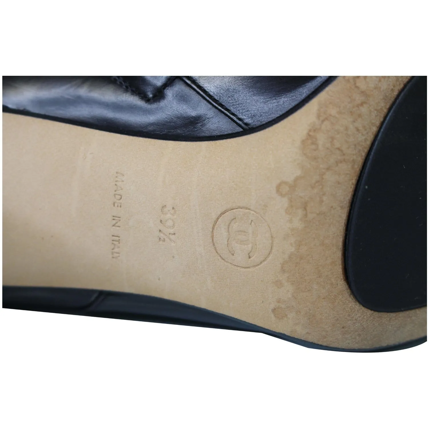 CHANEL Ankle Leather Zip Boots Black US 9.5 - 20% OFF