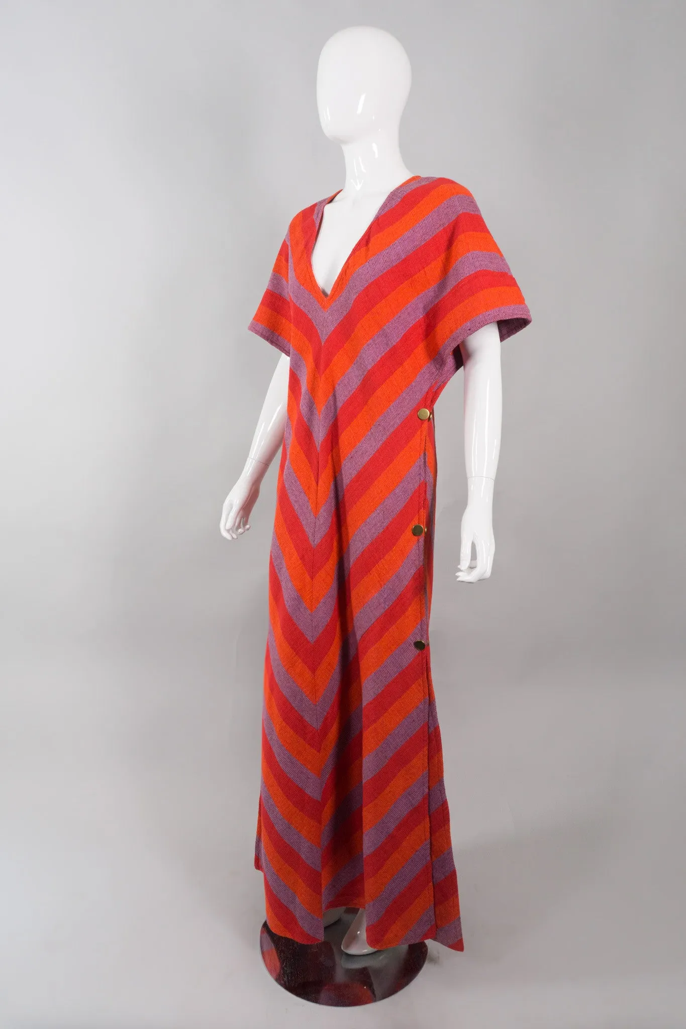 Chevron Snap Caftan