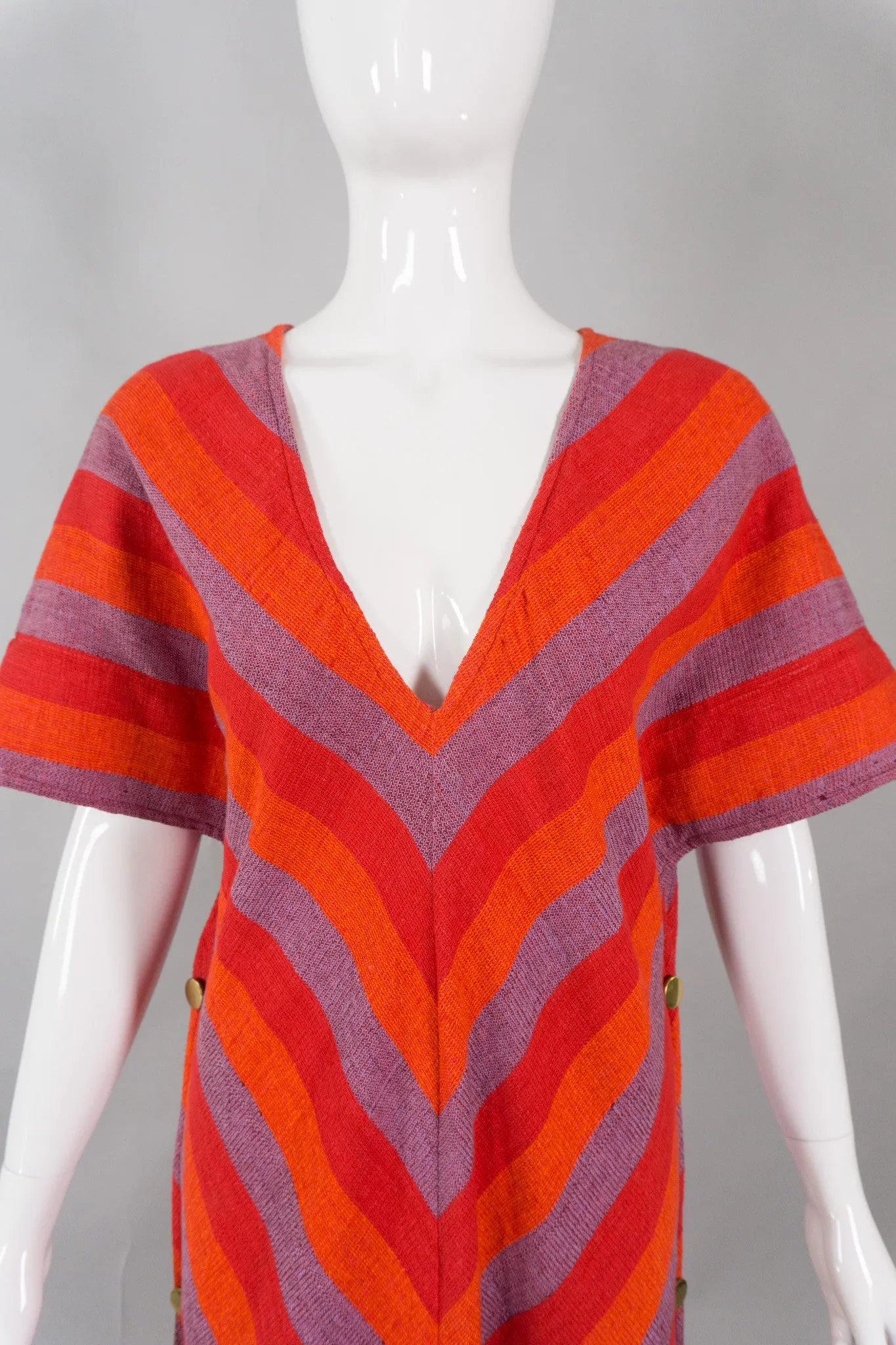Chevron Snap Caftan