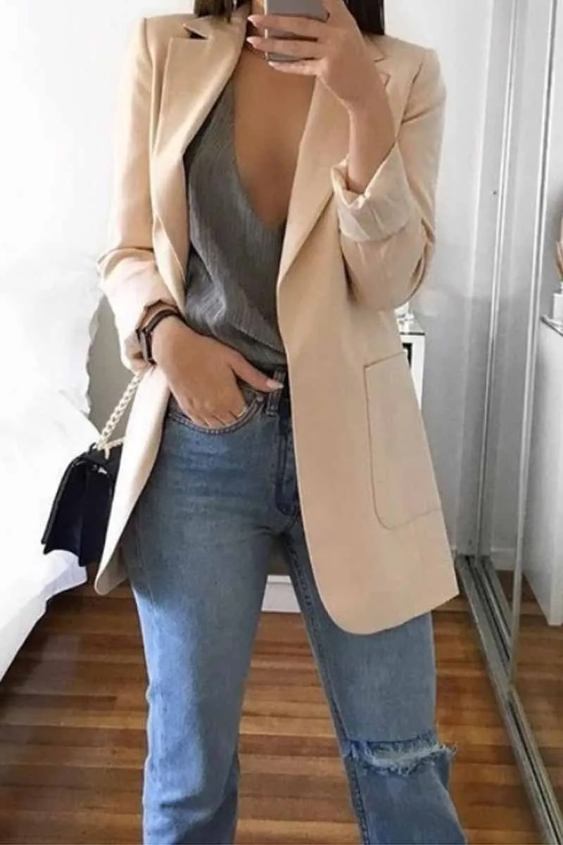 Chicindress Stylish Suit with Pocket Blazer(5 Colors)
