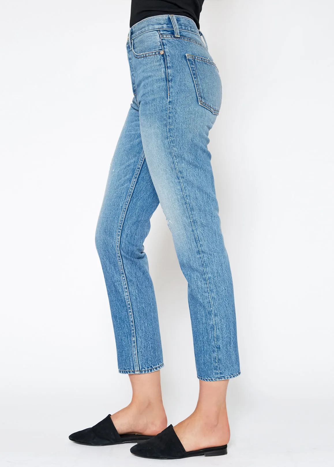 Claude High Rise Crop Straight