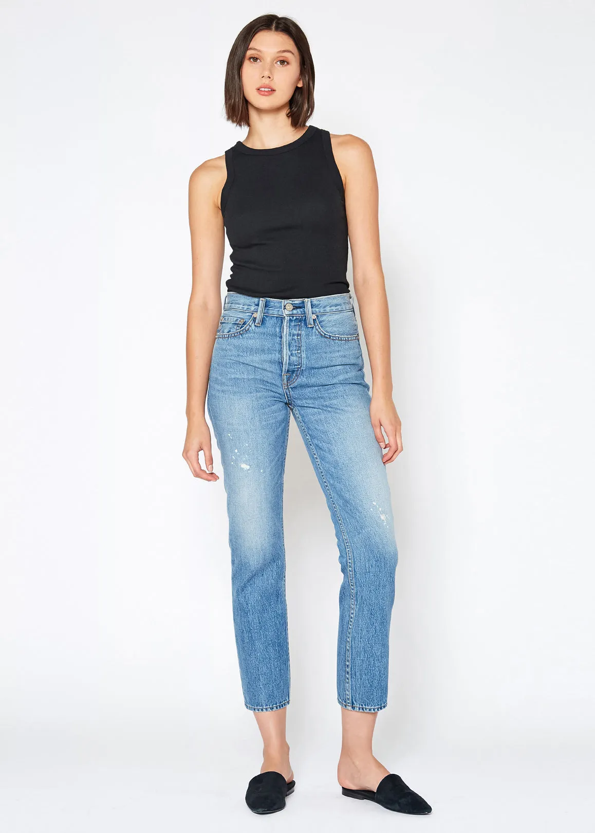 Claude High Rise Crop Straight