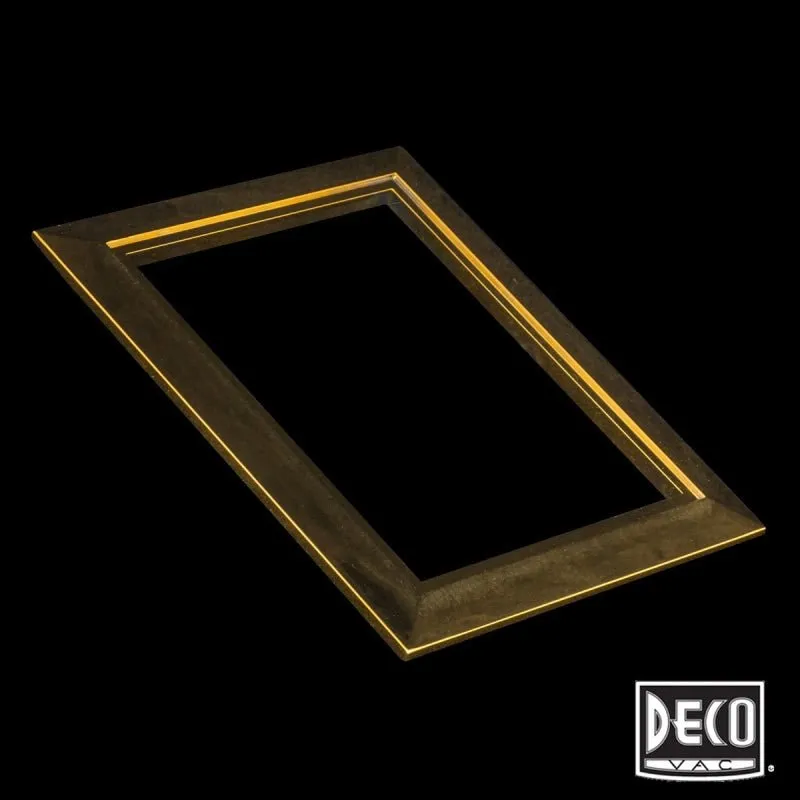 Deco Central Vacuum Wall Valve Trim Plate - Polished Brass