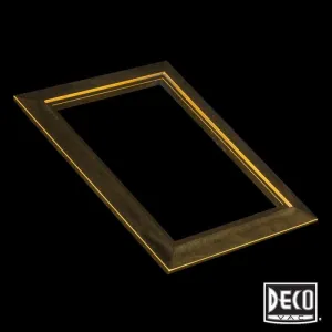 Deco Central Vacuum Wall Valve Trim Plate - Polished Brass
