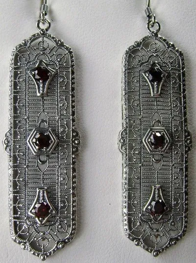 E197, 3 King Earrings, Stylish Edwardian Jewelry Design#E197