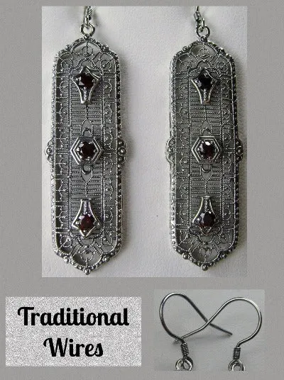 E197, 3 King Earrings, Stylish Edwardian Jewelry Design#E197