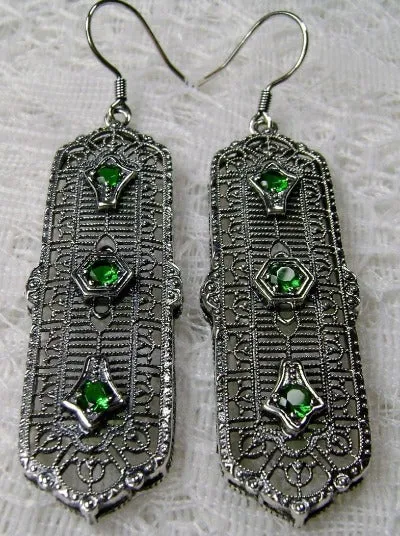 E197, 3 King Earrings, Stylish Edwardian Jewelry Design#E197