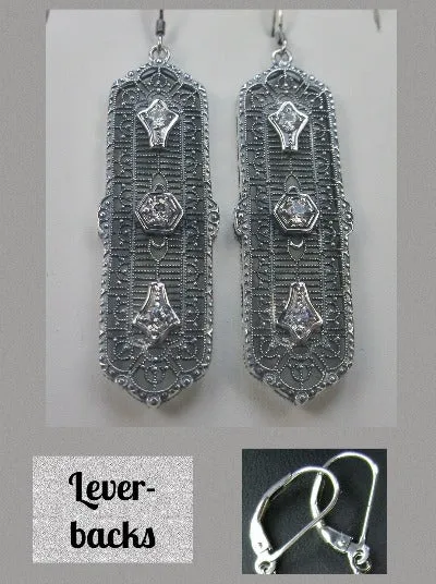 E197, 3 King Earrings, Stylish Edwardian Jewelry Design#E197