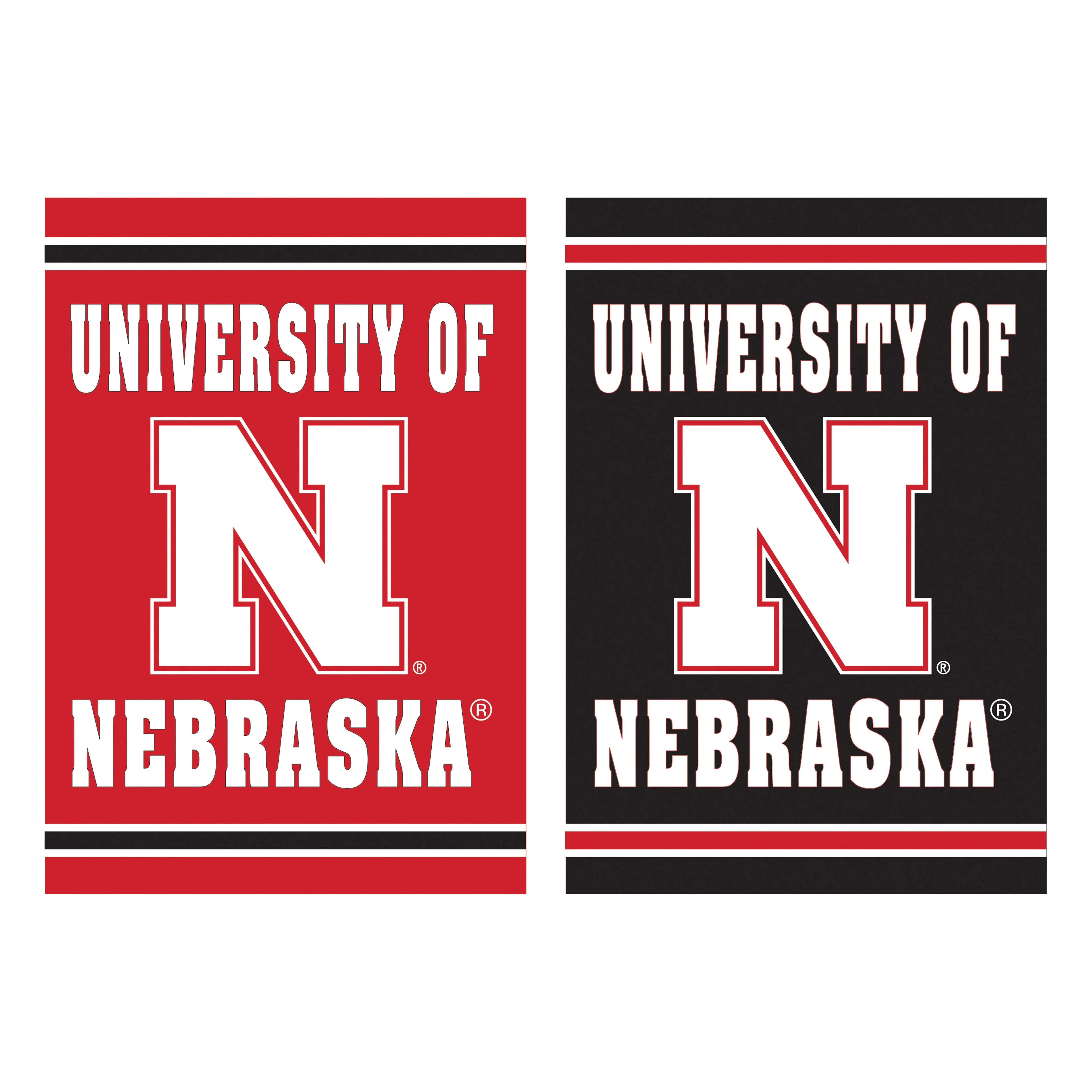 Embossed Suede Flag, GDN Size, University of Nebraska,14es949