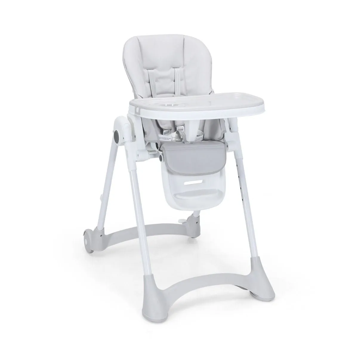 Folding & Reclining Baby High Chair | 6 Height Adjustable | 5 Point Harness | Low Chair | 6m