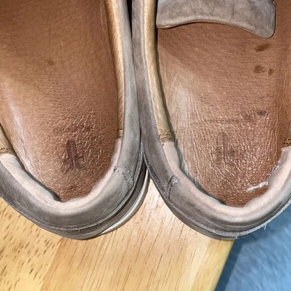 Frye tan suede sneakers size 6.5