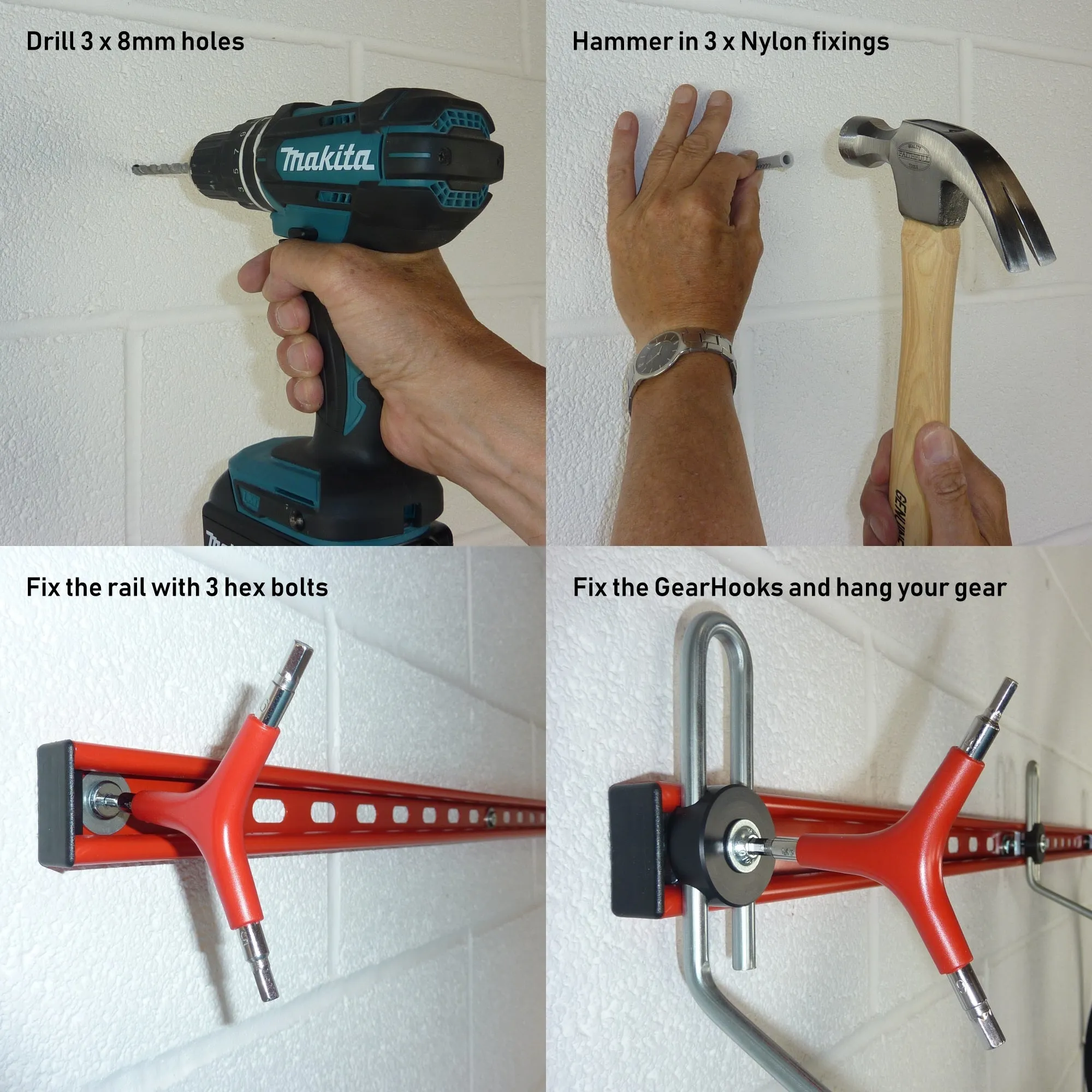Garage bike storage for 5 bikes