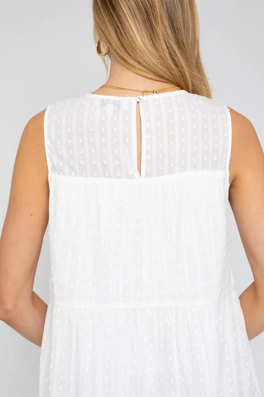 Gilli Sleeveless Tiered Mini Dress