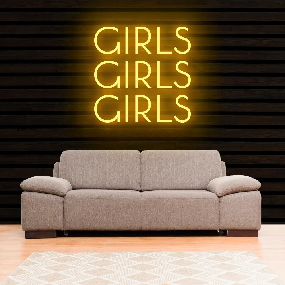 GIRLS Neon Sign Light