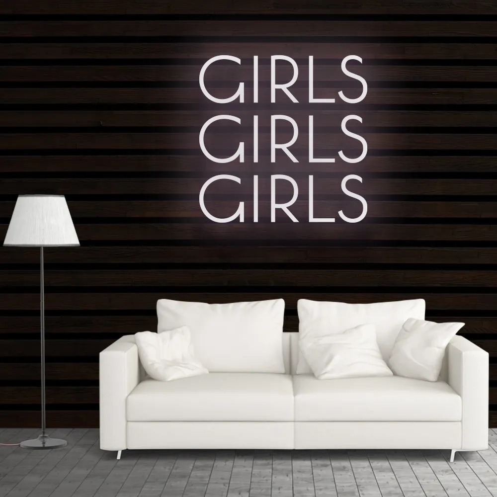 GIRLS Neon Sign Light