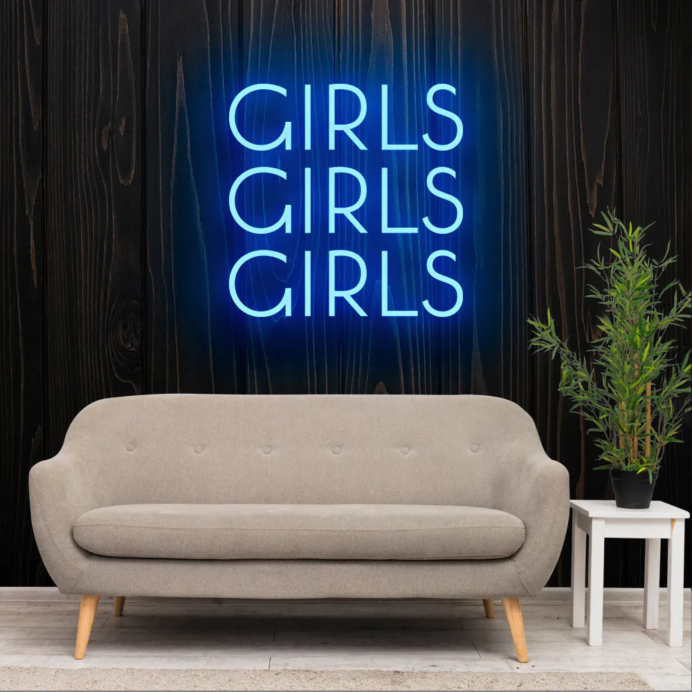 GIRLS Neon Sign Light