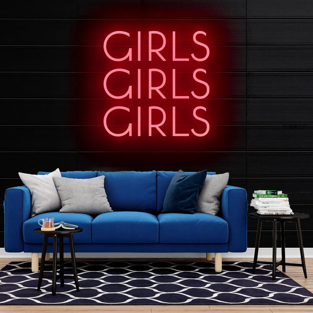 GIRLS Neon Sign Light