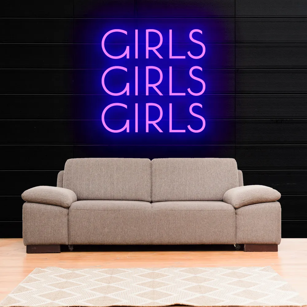 GIRLS Neon Sign Light
